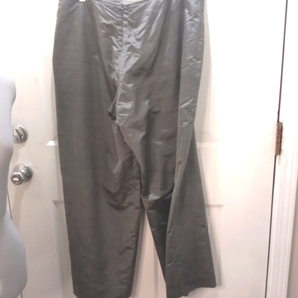 Dark Grey Shiny Dress Pants Size L /XL - Picture 5 of 5